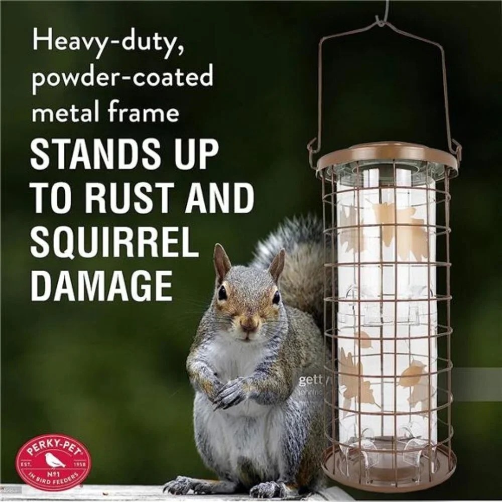 Squirrel Stumper Bird Feeder, Copper